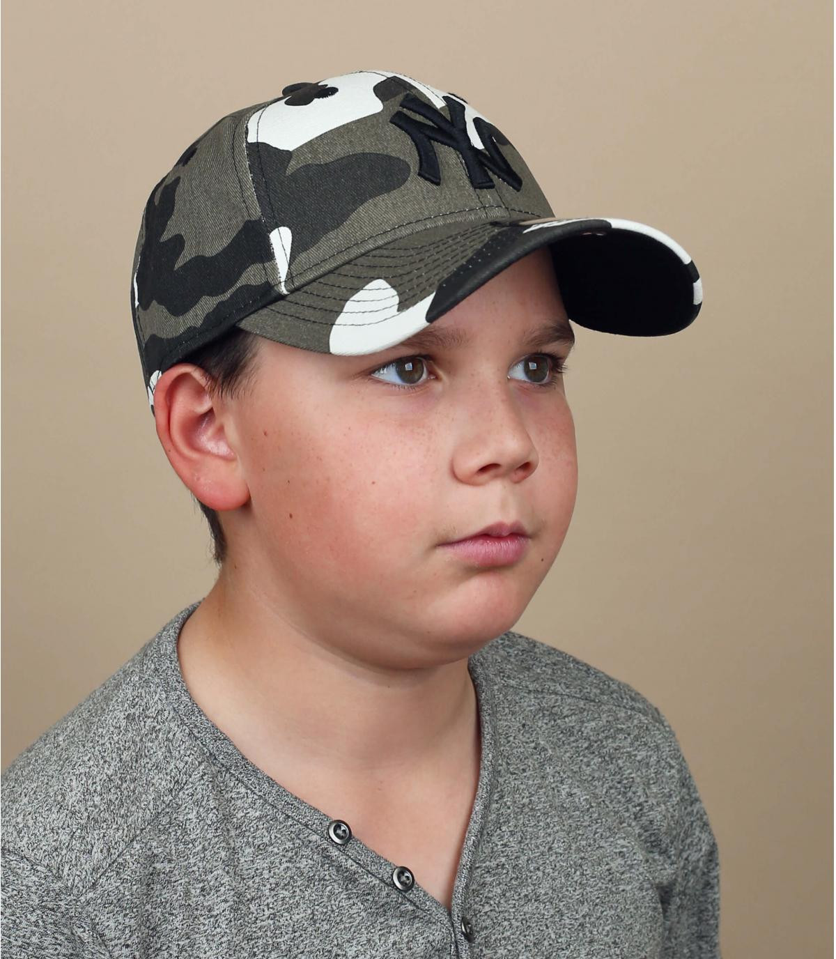 casquette enfant camo gris Casquette Kids Camo Pack NY 940 urban